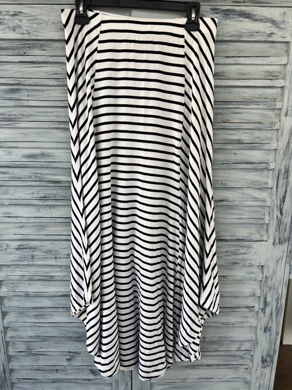 Chico's Black and White Striped Maxi Skirt Size 0